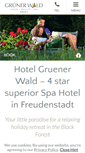 Mobile Screenshot of gruener-wald.de