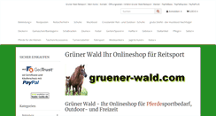 Desktop Screenshot of gruener-wald.com