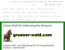 Tablet Screenshot of gruener-wald.com
